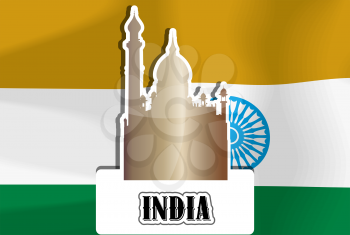 India, Indian Flag, Golden Temple, vector illustration