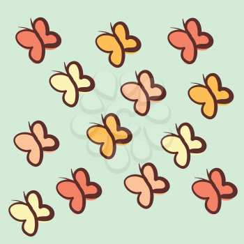 Multiple butterflies 