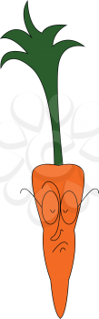 Carrot with glasses 
