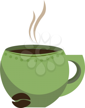 Freshly made cup of coffee vector illustration 