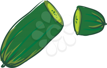 Sliced cucumber 