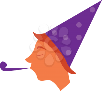 A man enjoying party vector or color illustration