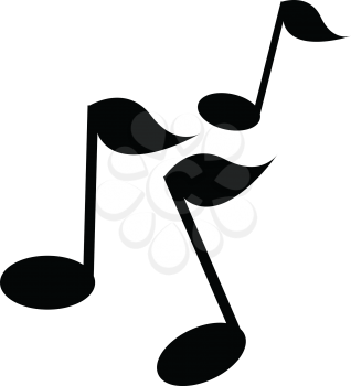 Musical notes illustration vector on white background 