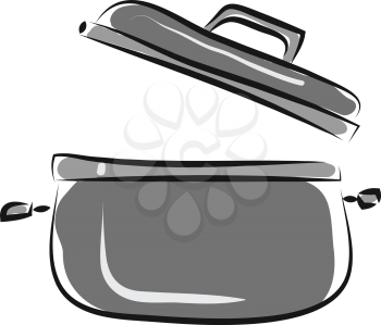 Open pan illustration vector on white background 