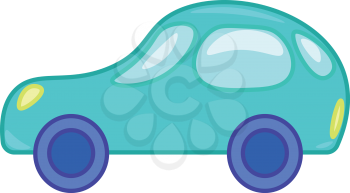 A toy motor car vector or color illustration