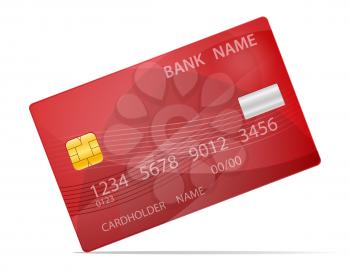 bank plastic card stock vector illustration isolated on white background