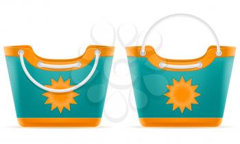 beach bag for women stock vector illustration isolated on white background