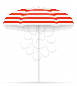 beach umbrella stock vector illustration isolated on white background
