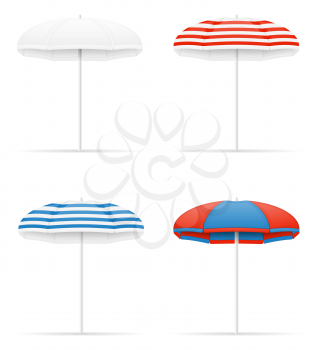 beach umbrella stock vector illustration isolated on white background