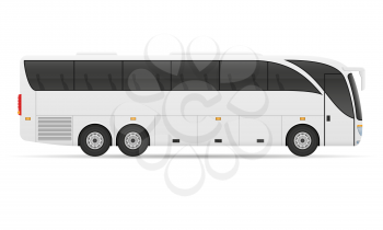 tour city bus stock vector illustration isolated on white background