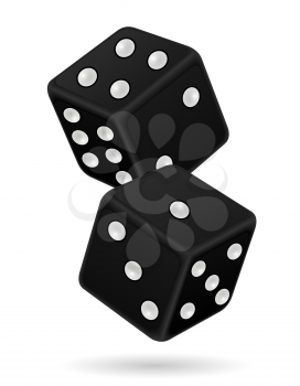 casino dice stock vector illustration isolated on white background