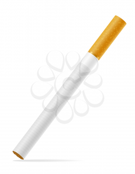 cigarettes with yellow filter stock vector illustration isolated on white background