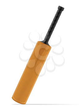 cricket bat for a sports game stock vector illustration isolated on white background