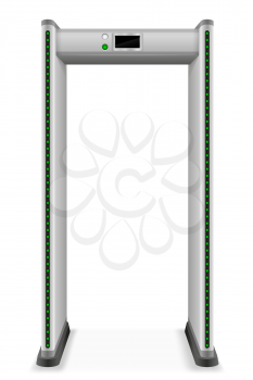 metal detector frame stock vector illustration isolated on white background