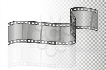 cinema film transparent stock vector illustration isolated on white background