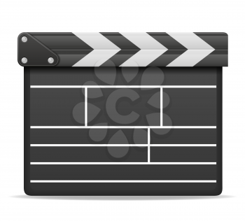 movie clapper stock vector illustration isolated on white background
