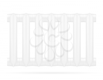 radiator heating space with hot water stock vector illustration isolated on white background