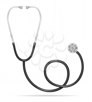 medical stethoscope stock vector illustration isolated on white background