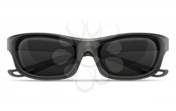 sunglasses for men in plastic frames stock vector illustration isolated on white background