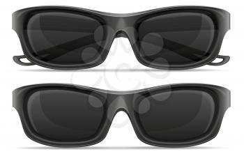 sunglasses for men in plastic frames stock vector illustration isolated on white background