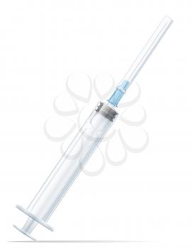 medical syringe for injection stock vector illustration isolated on white background