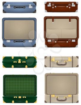 travel suitcases stock vector illustration isolated on white background