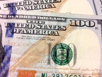 one hundred dollar bill close up of cash money
