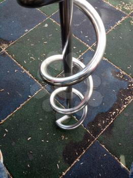 Sainless steel abstract spiral modern design background art