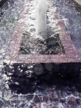 Water fountain architecture building feature purple marble