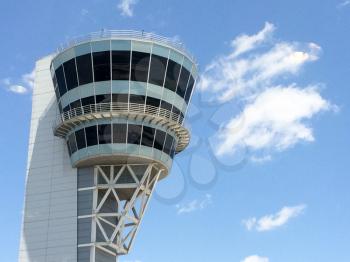 airport traffic control tower charleston south carolina with sky