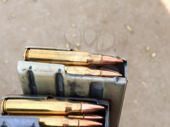 Bullets .223 brass 5.56 caliber ammo loaded magazine for AR 15 rifle ammunition