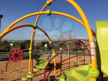 New modern design Playground equipment green plastic at park school