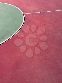 Circle design element background red maroon green basketball court lines
