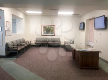 Patient registration hospital area at clinic waiting room