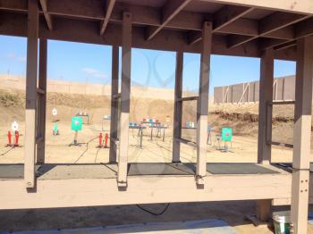 Firing range for shooting guns pistols firearms training outdoor