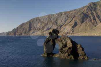 Roque of the Bonanza. Las Playas Natural Monument. Valverde. El Hierro. Canary Islands. Spain.