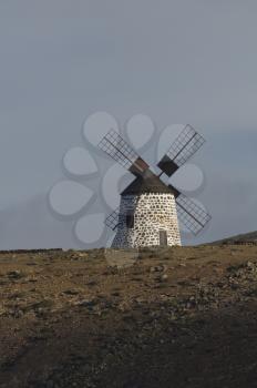 Windmill. La Oliva. Fuerteventura. Canary Islands. Spain.
