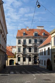 Zagreb, Croatia - 24 February 2019: Mesnicka street
