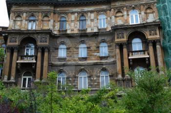 Budapest, Hungary - 5 May 2017: Magnificent buildings at Kodaly korond