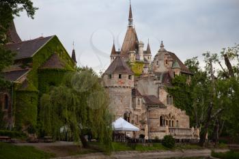 Budapest, Hungary - 5 May 2017: Vajdahunyad Castle