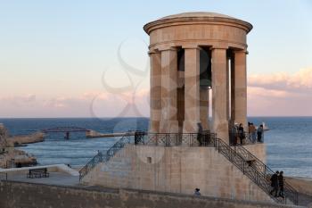 Valletta, Malta - 5 January 2020: Siege Bell War Memorial