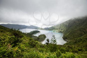 Lagoa do Fogo, crater lake, Sao Miguel, Azores