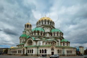 Sofia, Bulgaria - 9 October 2017: Alexander Nevsky Cathedral