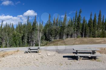 Rest area on Yellowhead highway 16, Alberta