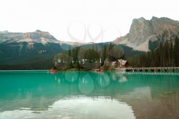British Columbia, Canada - 13 September 2017: Emerald Lake Lodge