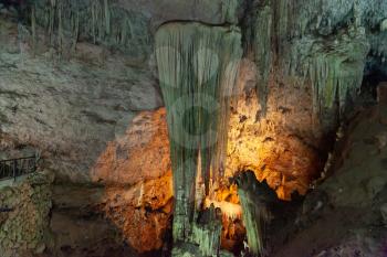 Salactite in Bellamar Caves, Cuba