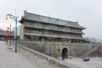 Xi'an, China - 17 June 2011: Andingmen or Ciy wall gate