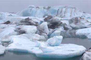 Jokulsarlon is a lake with incredibly beautiful blue ice from Vatnajokulsthjodgardur