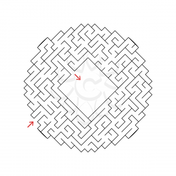 Abstact labyrinth. Game for kids. Puzzle for children. Maze conundrum. Vector illustration.