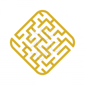 Easy maze. Game for kids. Puzzle for children. Labyrinth conundrum. Vector illustration